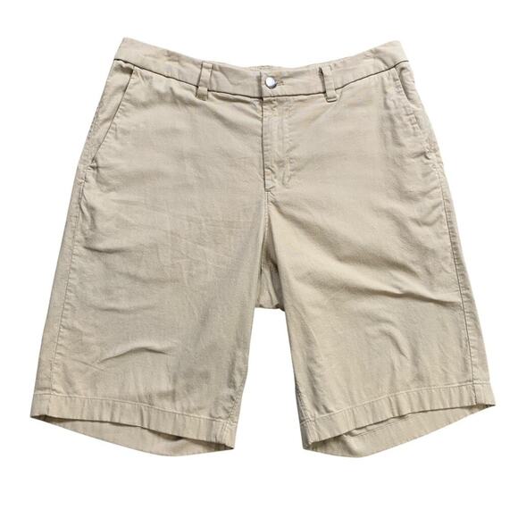 Lululemon Shorts Mens 32 Sand Beige Commission Flat Front 10 Inch Inseam Golf - Picture 1 of 11